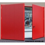 Ворота противопожарные красные EI-60 ПВ-297