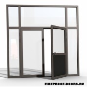 Алюминиевая противопожарная дверь ДПМ-402