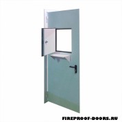 Противопожарная дверь с окном ДПМ-580