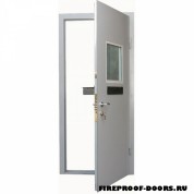 Противопожарная дверь с окном ДПМ-584