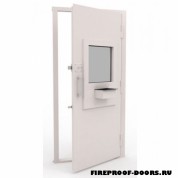 Противопожарная дверь с окном ДПМ-585