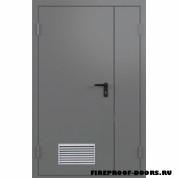 Противопожарная дверь с вентиляционной решеткой ДПМ-590