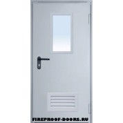 Противопожарная дверь с вентиляционной решеткой ДПМ-599